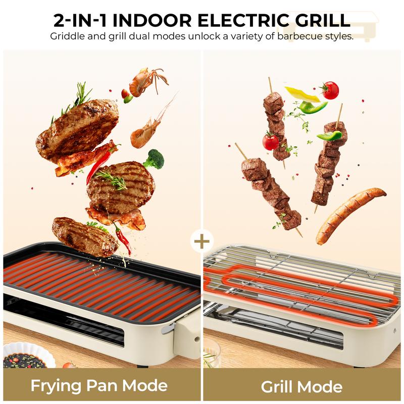 Electric 2-in-1 Indoor Grill